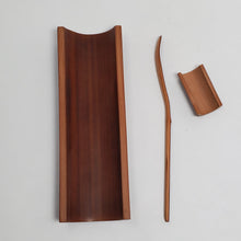 Load image into Gallery viewer, Tea Tool Set - Carved Aged Bamboo #3