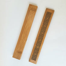 Load image into Gallery viewer, Bamboo Incense Stick Burner Box Swastika