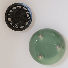 Load image into Gallery viewer, Green Ceramic Coil Incense Burner