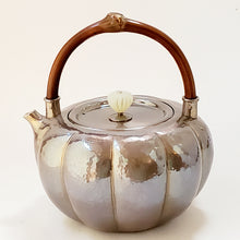 Load image into Gallery viewer, Pure Silver Tea-Water Kettle - Pumpkin 800 ml