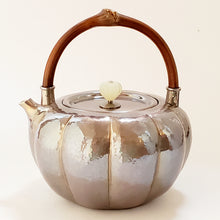 Load image into Gallery viewer, Pure Silver Tea-Water Kettle - Pumpkin 800 ml