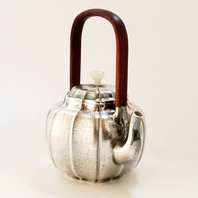 Load image into Gallery viewer, Pure Silver Tea-Water Kettle - Hai Tang Begonia 400 ml
