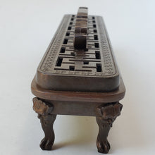 Load image into Gallery viewer, Copper Stick Incense Footed Burner Box
