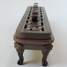 Load image into Gallery viewer, Copper Stick Incense Footed Burner Box