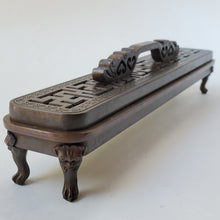 Load image into Gallery viewer, Copper Stick Incense Footed Burner Box