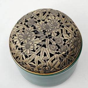 Green Porcelain Coil Incense Burner