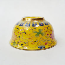 Load image into Gallery viewer, Silver Lined Yellow Lotus Teacup Short