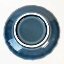 Load image into Gallery viewer, Ji Lan Blue Auspicious Cloud and Cranes Dish Large