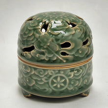 Load image into Gallery viewer, Green Celadon Ceramic Coil Incense Burner