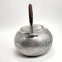 Load image into Gallery viewer, Pure Silver Tea-Water Kettle - Pine and Crane 800 ml