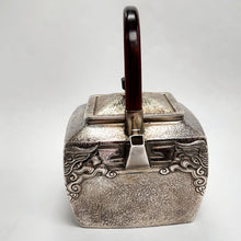 Load image into Gallery viewer, Pure Silver Tea-Water Kettle - Tao Tie 800 ml