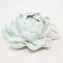Load image into Gallery viewer, Celadon Porcelain Incense Burner - Peony Flower Large