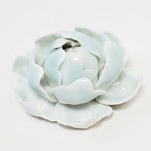 Load image into Gallery viewer, Celadon Porcelain Incense Burner - Peony Flower Small
