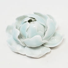 Load image into Gallery viewer, Celadon Porcelain Incense Burner - Peony Flower Small