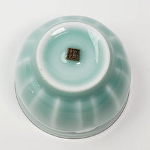 Load image into Gallery viewer, Gold 24k Lined Celadon Lotus Style Teacup 95 ml