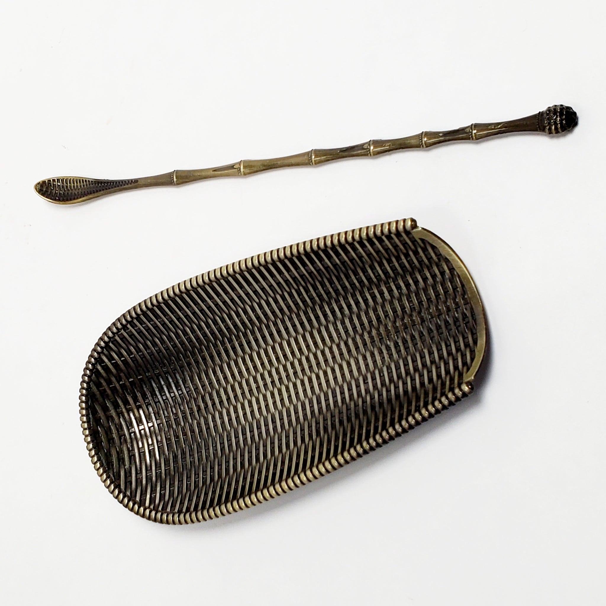 Tea Scraper Tea Tool Set - Yellow Copper Tea Scoop and Scraper – Tea Habitat