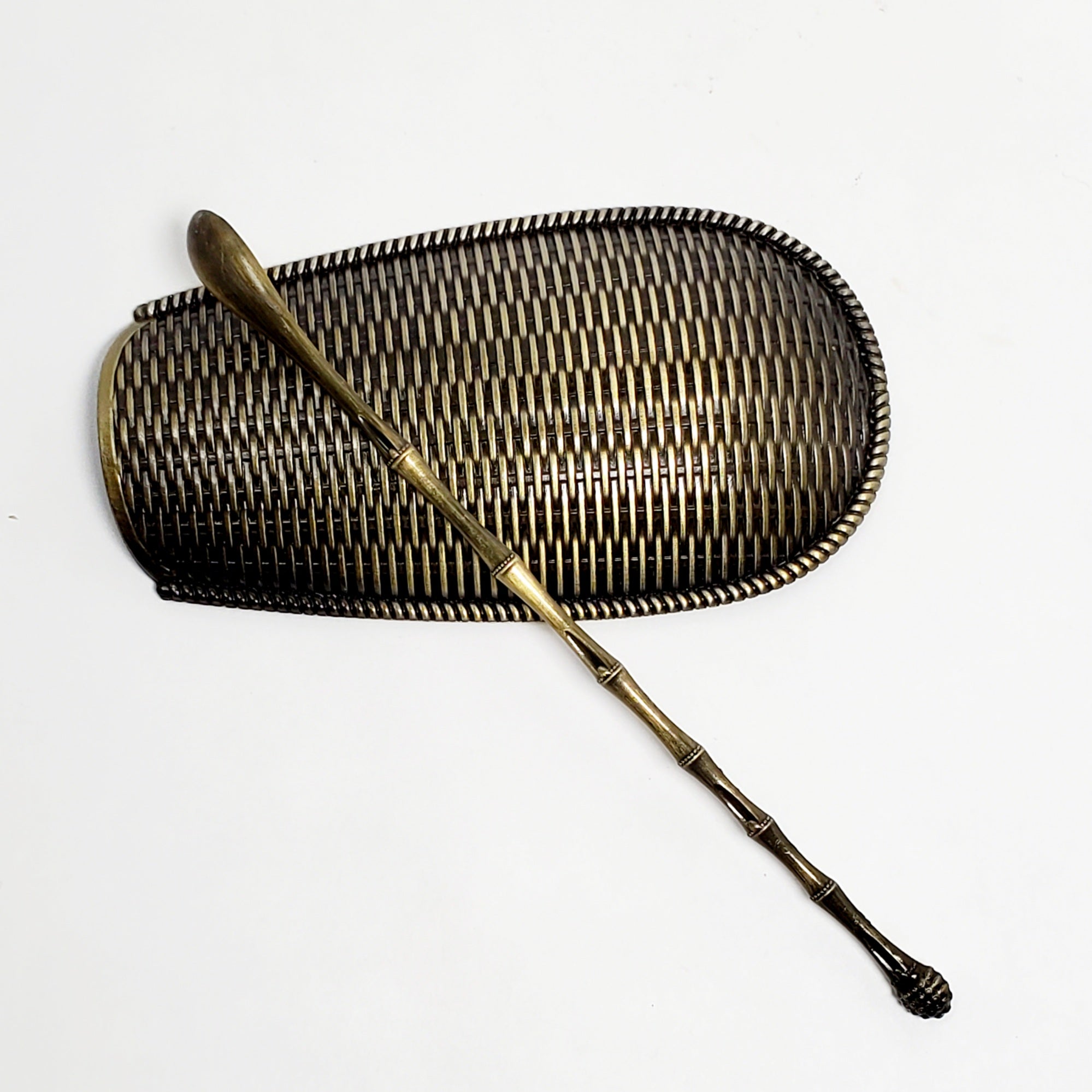 Tea Scraper Tea Tool Set - Yellow Copper Tea Scoop and Scraper – Tea Habitat