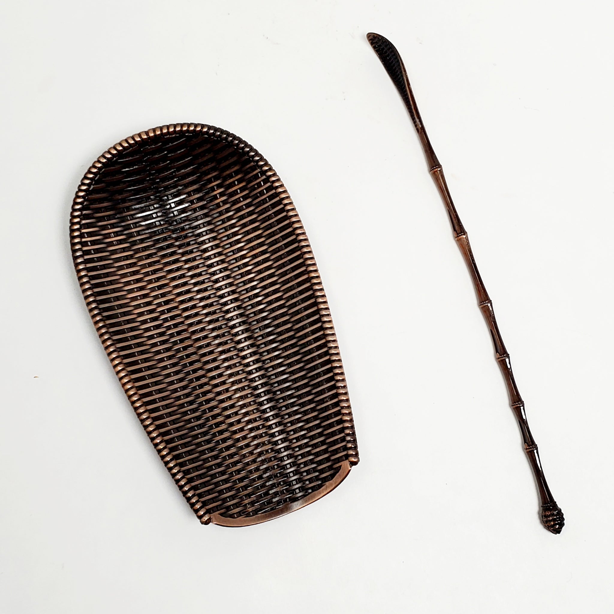 Tea Scraper Tea Tool Set - Red Copper Tea Scoop and Scraper – Tea Habitat