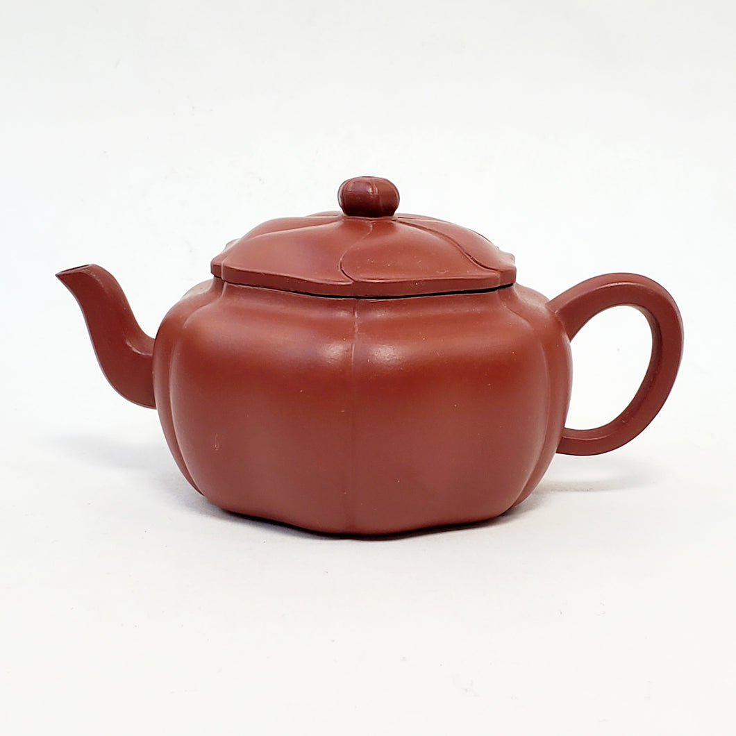 YiXing Zhuni Red Clay Pumpkin Teapot 170 ml
