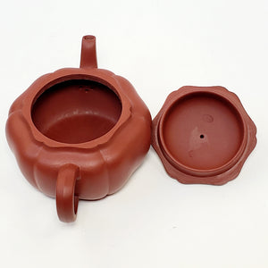 YiXing Zhuni Red Clay Pumpkin Teapot 170 ml