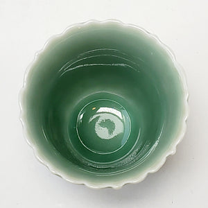 Green Celadon Auspicious Cloud Porcelain Teacup 70 ml