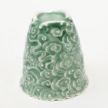 Load image into Gallery viewer, Green Celadon Auspicious Cloud Porcelain Teacup 70 ml
