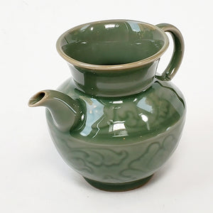 Pitcher - Olive Green Carved 220 ml