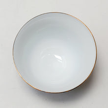 Load image into Gallery viewer, 2 Navy Blue Gold Guilted Porcelain Teacups

