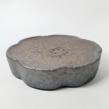 Load image into Gallery viewer, Tea Boat Tray Rusty Metal Glaze Ceramic
