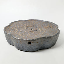 Load image into Gallery viewer, Tea Boat Tray Rusty Metal Glaze Ceramic
