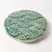 Load image into Gallery viewer, Incense Burner Porcelain - Green Celadon Auspicious Cloud
