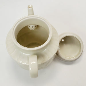 Teapot Ding Yao Kiln Ash Glaze Porcelain Leaf 180 ml