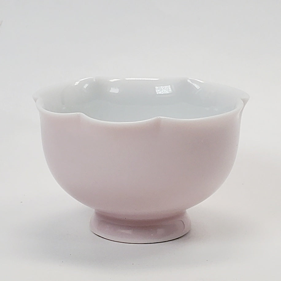 Teacup - Pink Glaze White Porcelain 50 ml