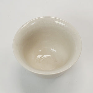 Teacup 2 pcs - Ash Glaze Porcelain 3 feet 40 ml