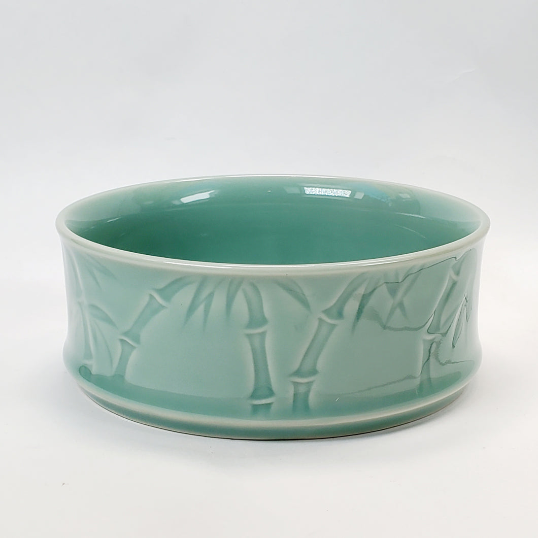 Tea Wash Bowl Bamboo - Long Quan Green Celadon