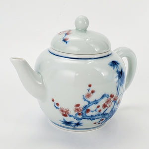 Teapot Blue and White Porcelain Bamboo Prunus 150 ml