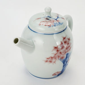 Teapot Blue and White Porcelain Bamboo Garden 130 ml