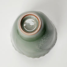 Load image into Gallery viewer, Celadon Cracked Glaze Tulip Teacup 90 ml
