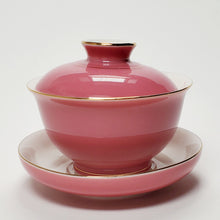 Load image into Gallery viewer, Gaiwan - Rose Ped Pink Prunus Flowers 140 ml
