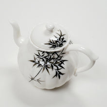 Load image into Gallery viewer, Teapot - White Porcelain Bamboo 140 ml
