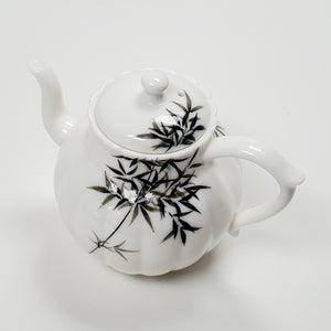 Teapot - White Porcelain Bamboo 140 ml