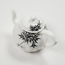 Load image into Gallery viewer, Teapot - White Porcelain Bamboo 140 ml
