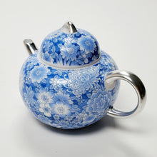 Load image into Gallery viewer, Teapot Teacup Set Blue and White Silver Lined 150 ml 100 ml
