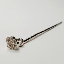 Load image into Gallery viewer, Tea Pick Scraper Pure Silver Lotus Seed Pod Design
