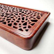 Load image into Gallery viewer, Tea Boat Tray Rectangular Huang Hua Li Hardwood Large
