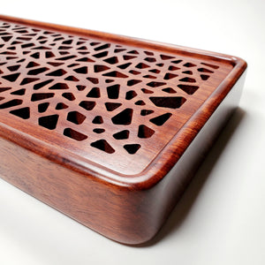 Tea Boat Tray Rectangular Huang Hua Li Hardwood Large