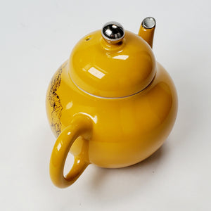 Teapot - Yellow Porcelain Prunus Flowers 110 ml