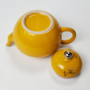 Teapot - Yellow Porcelain Prunus Flowers 110 ml