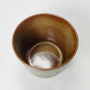 Teacup - Long Quan Kiln Celadon Brown Peony 280 ml