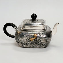 Load image into Gallery viewer, Pure Silver Teapot Square Shape 170 ml
